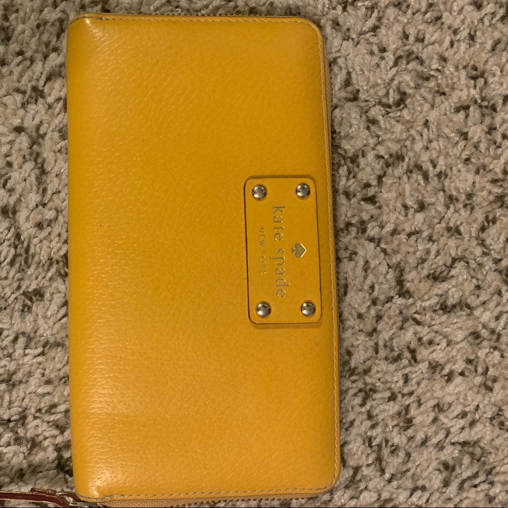 Kate Spade yellow wallet